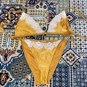 Gold-ish yellow bikini
